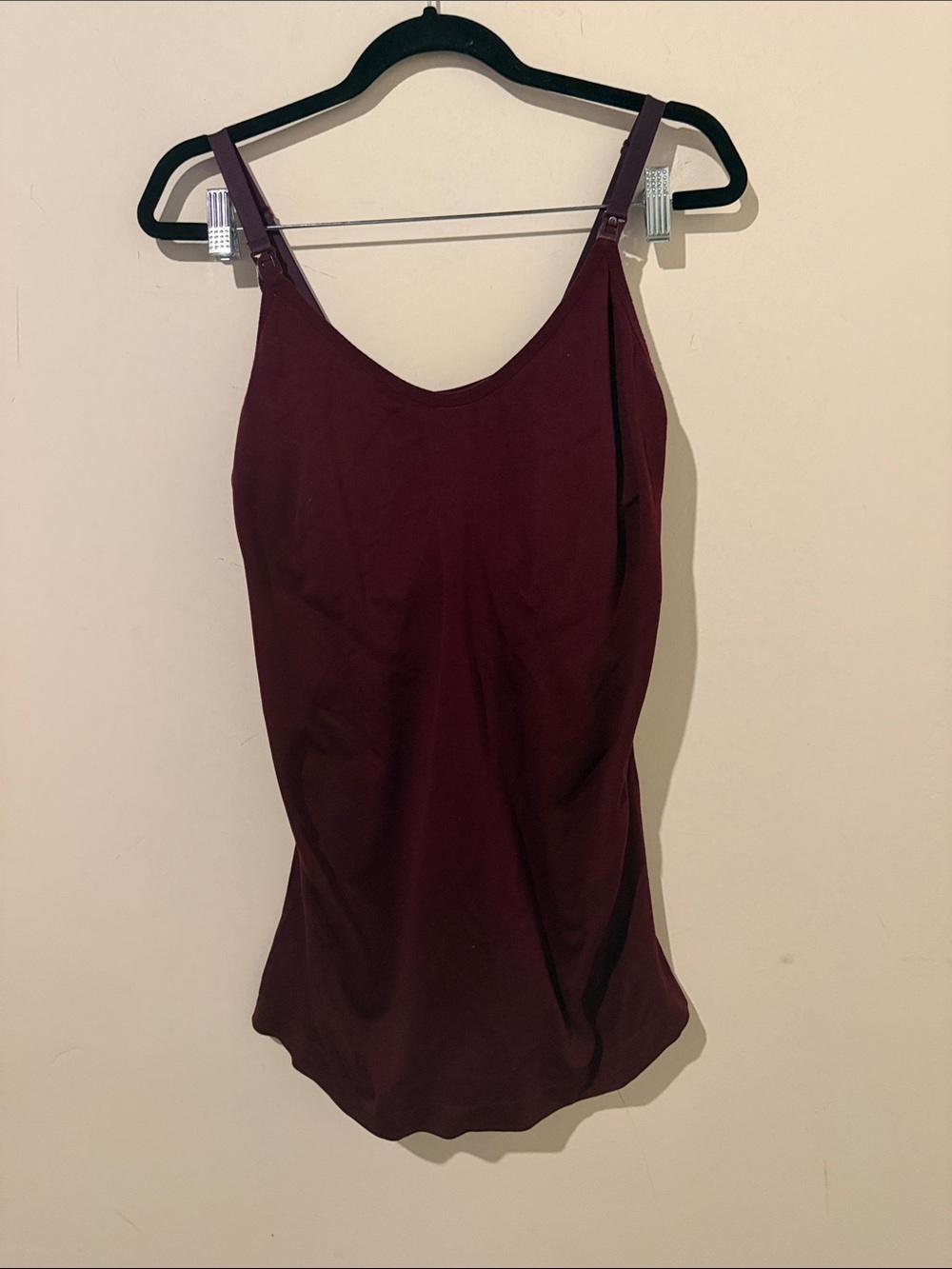 Caramel Burgundy Camisole breast-feeding, tank top size extra large